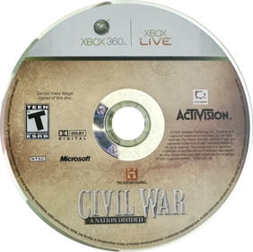 The History Channel: Civil War: A Nation Divided - Disc