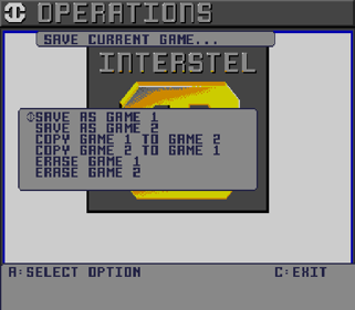 Starflight - Screenshot - Game Select