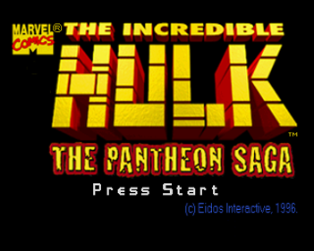 The Incredible Hulk: The Pantheon Saga - Screenshot - Game Title