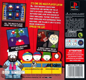 South Park: Chef's Luv Shack - Box - Back Image
