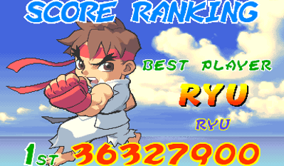 Super Gem Fighter: Mini Mix - Screenshot - High Scores