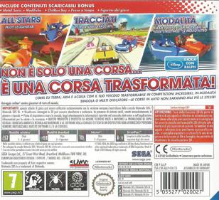Sonic & All-Stars Racing Transformed - Box - Back
