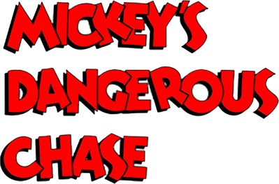 Mickey's Dangerous Chase - Clear Logo Image