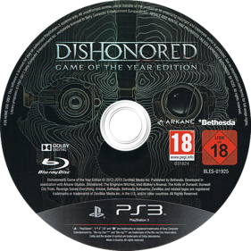 Dishonored: Game of the Year Edition - Disc