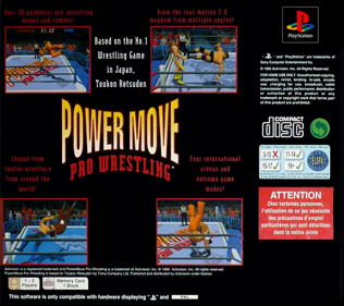 Power Move Pro Wrestling - Box - Back