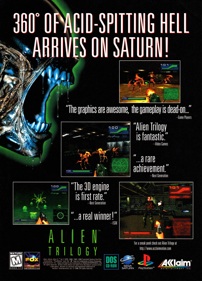 Alien Trilogy - Advertisement Flyer - Front