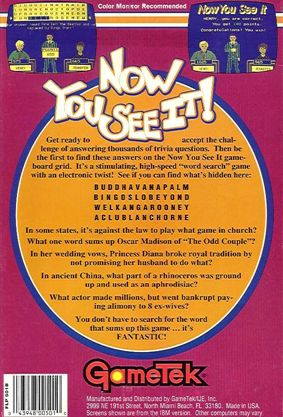 Now You See It Images - LaunchBox Games Database