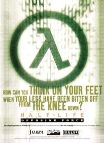 Half-Life: Opposing Force - Advertisement Flyer - Front