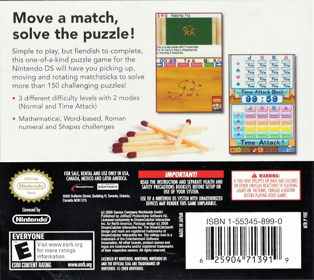 Matchstick - Box - Back