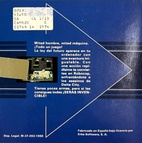 RoboCop - Box - Back
