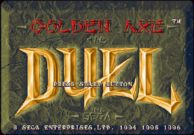 Golden Axe: The Duel - Screenshot - Game Title Image