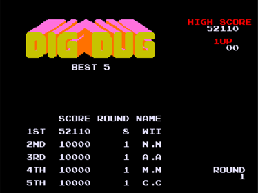 Namco Museum Vol. 3 - Screenshot - High Scores