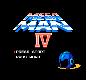 Mega Man 4 - Screenshot - Game Title