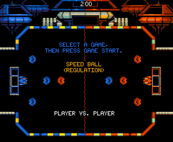 Speed Ball: Contest at Neonworld - Screenshot - Game Select