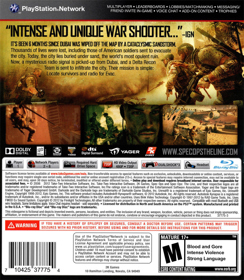Spec Ops: The Line - Box - Back