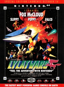 Star Fox 64 - Advertisement Flyer - Front