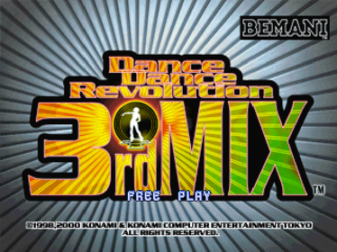 Dance Dance Revolution: 3rd Mix - Screenshot - Game Title Image