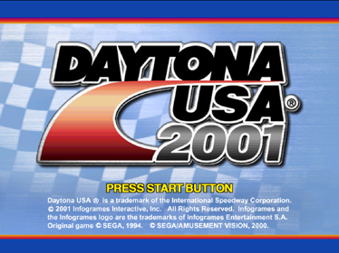 Daytona USA - Screenshot - Game Title