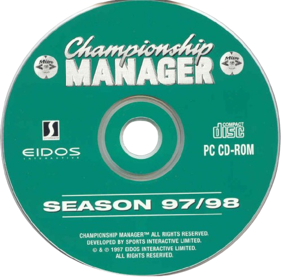 Championship Manager: Season 97/98 - Disc Image