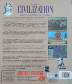 Sid Meier's Civilization - Box - Back