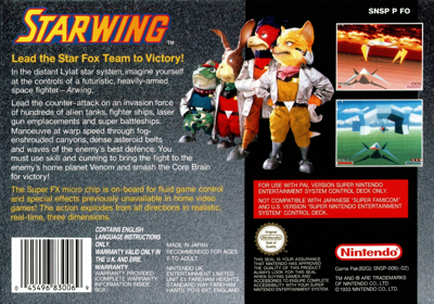 Star Fox - Box - Back Image