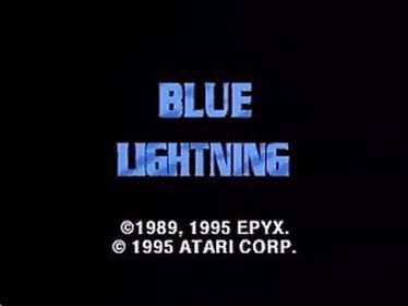 Blue Lightning - Screenshot - Game Title