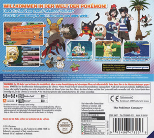 Pokémon Moon - Box - Back