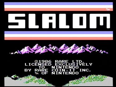 Slalom - Screenshot - Game Title