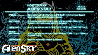 Alien Star - Arcade - Controls Information