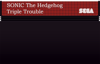 Sonic the Hedgehog: Triple Trouble - Cart - Front