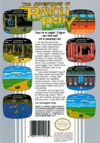 The Adventures of Bayou Billy - Box - Back Image
