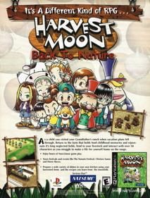 Harvest Moon: Back to Nature - Advertisement Flyer - Front