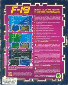 F-19 Stealth Fighter - Box - Back