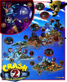 Crash Bandicoot 2: Cortex Strikes Back - Advertisement Flyer - Front