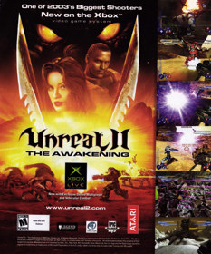 Unreal II: The Awakening - Advertisement Flyer - Front