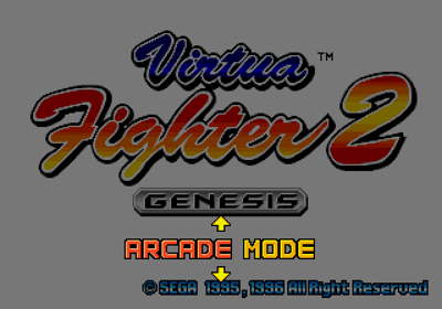 Virtua Fighter 2 - Screenshot - Game Select