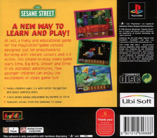 Sesame Street: Elmo's Letter Adventure - Box - Back Image