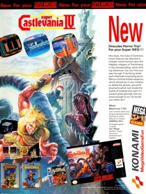 Super Castlevania IV - Advertisement Flyer - Front