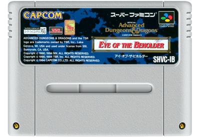Advanced Dungeons & Dragons: Eye of the Beholder - Fanart - Cart - Front