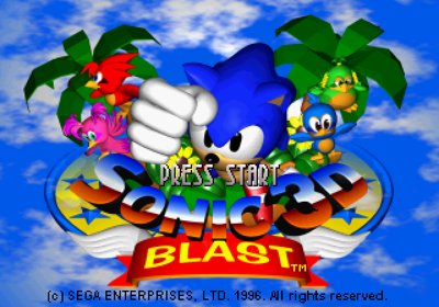 Sonic 3D Blast - Screenshot - Game Title Image