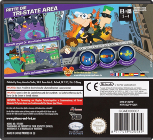 Phineas and Ferb: Across the 2nd Dimension - Box - Back - Reconstructed
