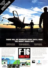 F-16 Combat Pilot - Advertisement Flyer - Front