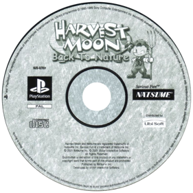Harvest Moon: Back to Nature - Disc