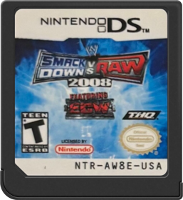 WWE SmackDown vs. Raw 2008 - Cart - Front Image
