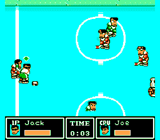 Ike Ike! Nekketsu Hockey Bu: Subette Koronde Dairantō - Screenshot - Gameplay