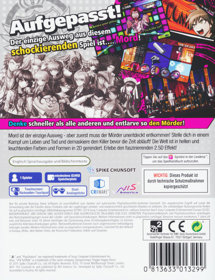 Danganronpa: Trigger Happy Havoc - Box - Back