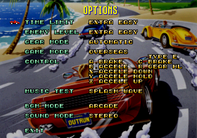 Sega Ages: OutRun - Screenshot - Game Select