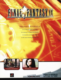 Final Fantasy IX - Advertisement Flyer - Front