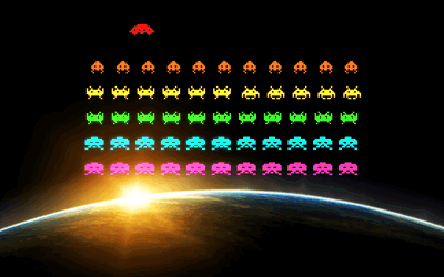 Space Invaders - Fanart - Background