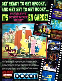 The Addams Family: Pugsley's Scavenger Hunt - Advertisement Flyer - Front